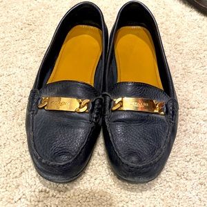 Coach women’s black leather loafer size 7.5B